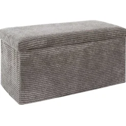 Coffre banc pliable en velours côtelé Scott