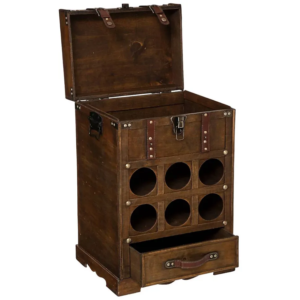 Coffre bois - 38 - 5x58 - 5 cm - Atmosphera
