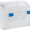 Coffre de rangement en plastique transparent Curver Totem 140 L