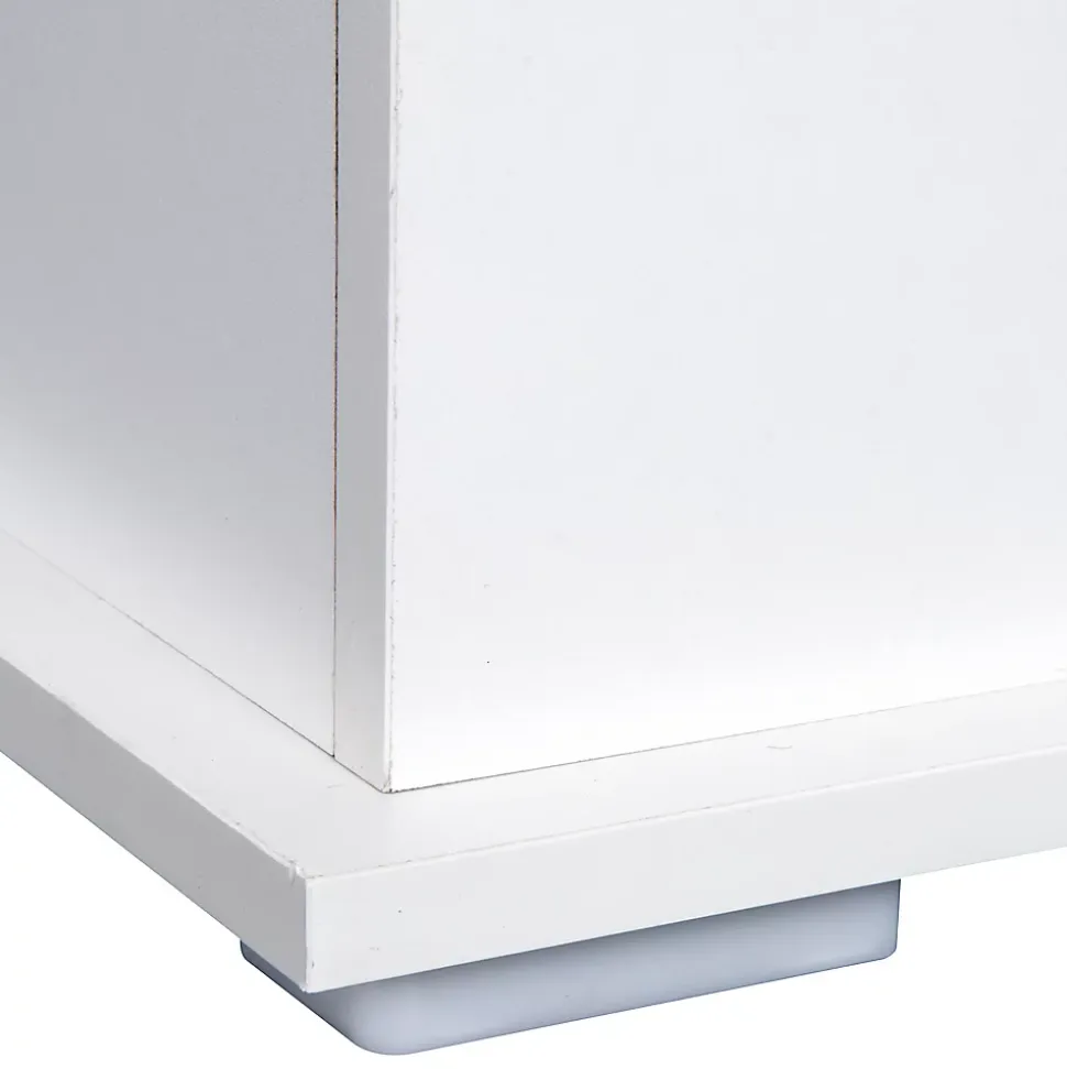 Coffre malle de rangement coffre à jouets dim. 100L x 40l x 40H cm panneaux particules blanc
