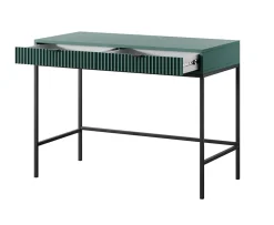 Coiffeuse : 2 tiroirs, labrador, noir, 104 x 78 x 50 cm