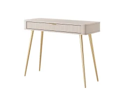 Coiffeuse : Beige, 100 x 38 x 78 cm