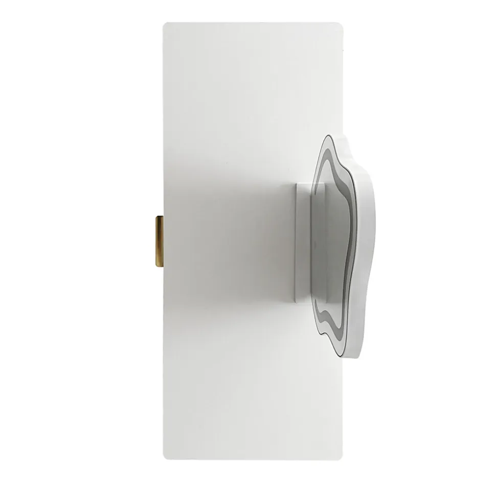 Coiffeuse 100 cm blanche avec miroir LED 3 modes, tiroirs spacieux et caisson coulissant, style moderne