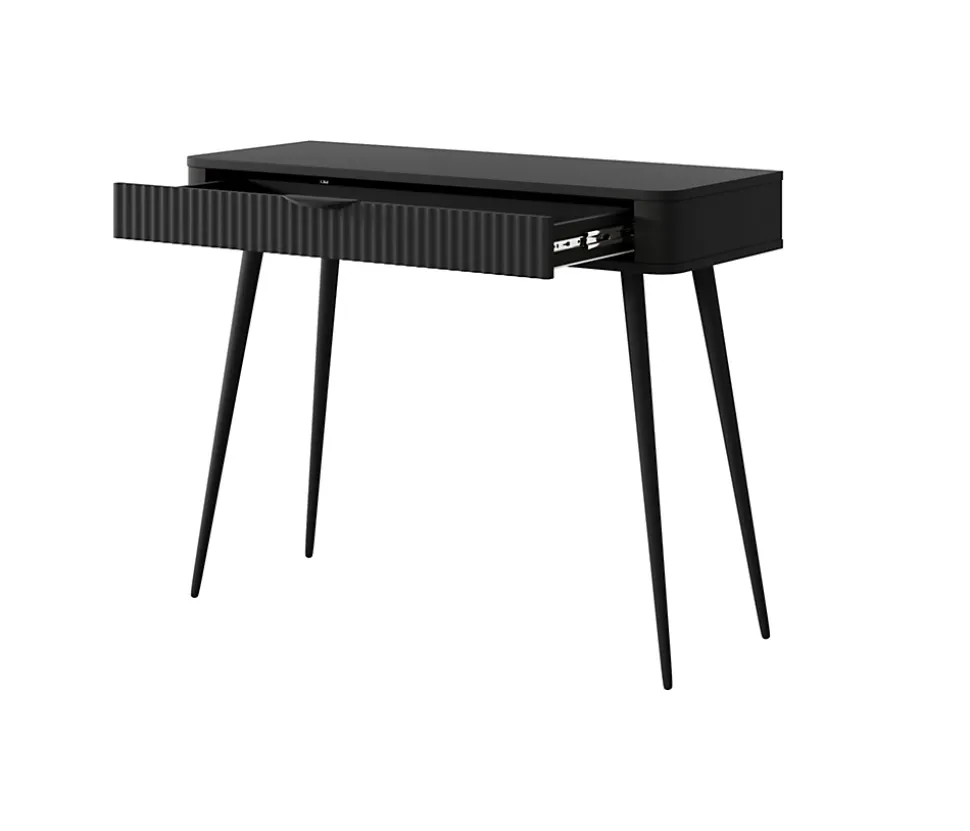 Coiffeuse : Noir, 100 x 38 x 78 cm