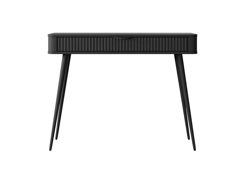 Coiffeuse : Noir, 100 x 38 x 78 cm