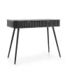 Coiffeuse : noir, pieds noir, 103 x 80 x 49 cm