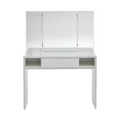 Coiffeuse 1 Tiroir 2 Niches avec Miroir - Schminki