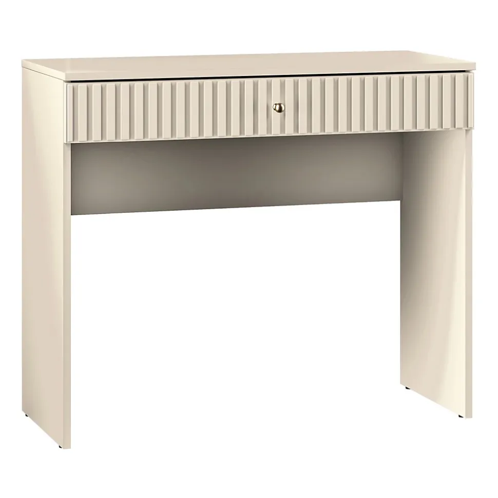 Coiffeuse 1 tiroir beige 92 cm CALETTO