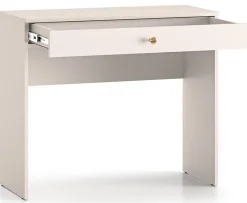 Coiffeuse 1 tiroir grège 92 cm SELGIN