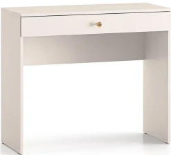 Coiffeuse 1 tiroir grège 92 cm SELGIN
