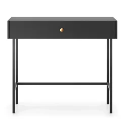 Coiffeuse 1 tiroir noire 93 cm DIVENOS