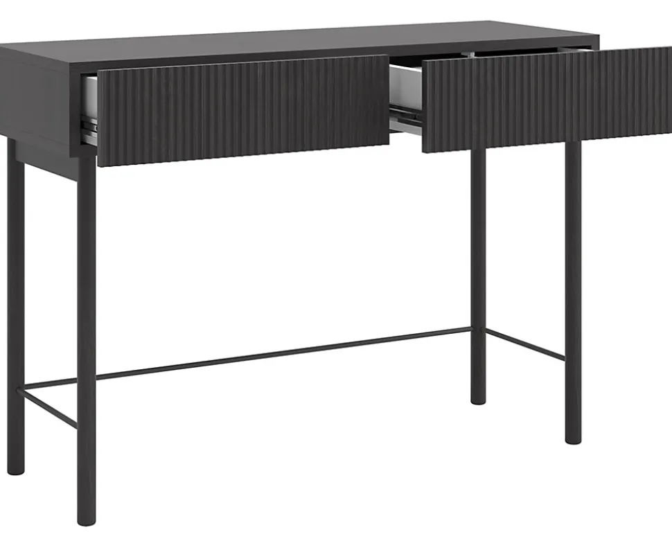 Coiffeuse 1 tiroir sur pieds frêne Portland 110 cm NOLIE