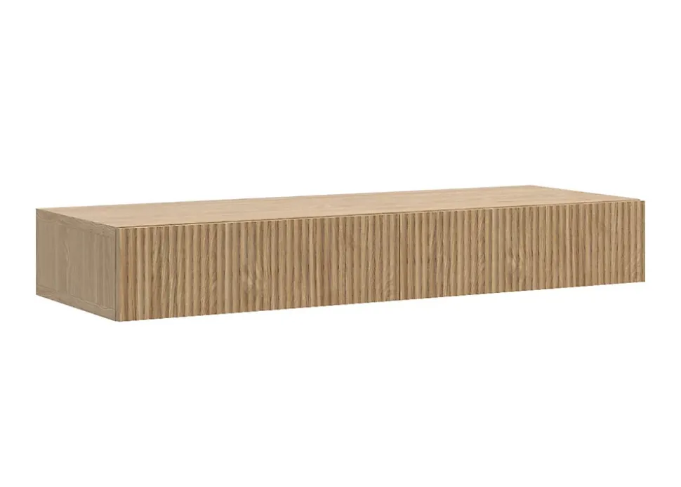 Coiffeuse 1 tiroir suspendue chêne huilé 110 cm NOLIE