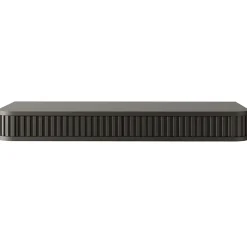 Coiffeuse 2 tiroirs suspendue noire 113 cm OVARLO