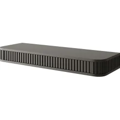 Coiffeuse 2 tiroirs suspendue noire 113 cm OVARLO