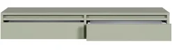 Coiffeuse 2 tiroirs suspendue vert sauge 110 cm EVO