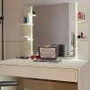 Coiffeuse avec miroir - H.136 x L.80 x P.40 - CODE - CACHEMIRE