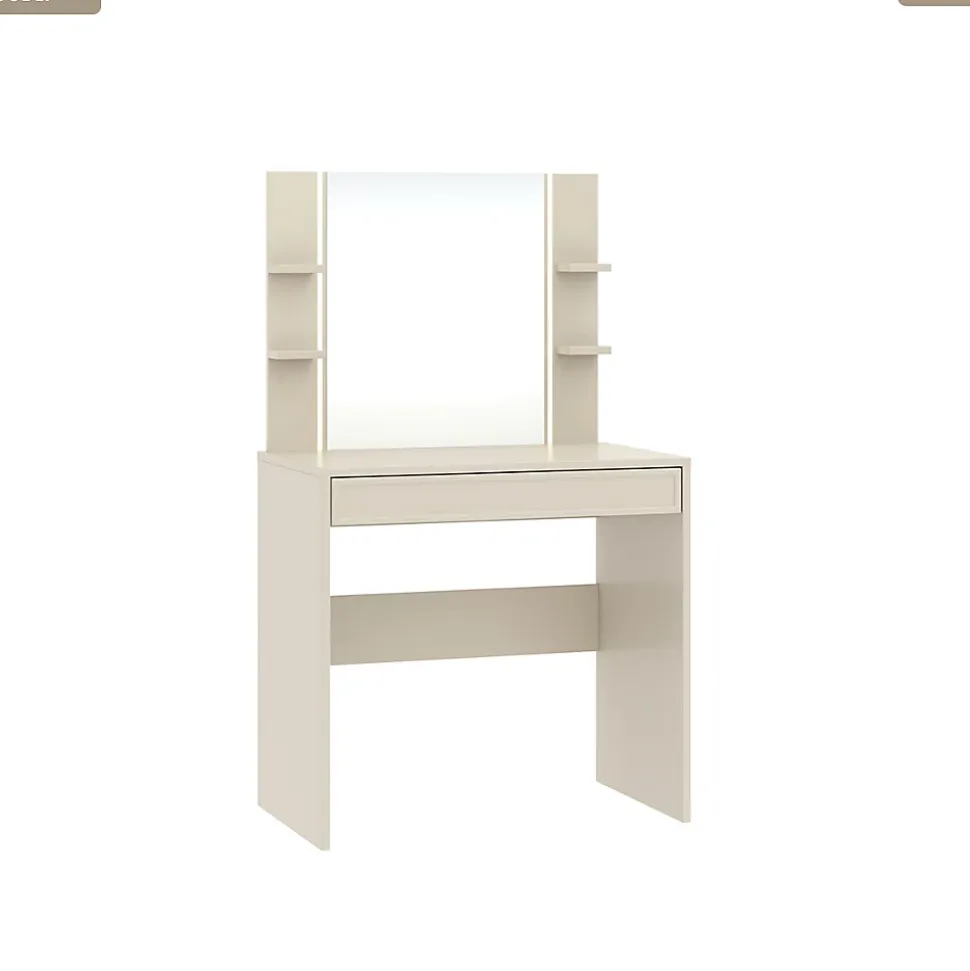 Coiffeuse avec miroir - H.136 x L.80 x P.40 - CODE - CACHEMIRE