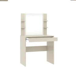Coiffeuse avec miroir - H.136 x L.80 x P.40 - CODE - CACHEMIRE