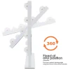 Coiffeuse Avec Miroir LED 3 Tiroirs Blanc 115x 55 cm