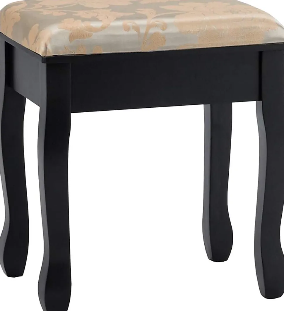 Coiffeuse avec Miroir Pivotant à 360 Table de Maquillage avec 5 Tiroirs et Organisateur Coiffeuse avec Tabouret