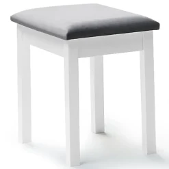 Coiffeuse BELLA avec miroir LED et tabouret