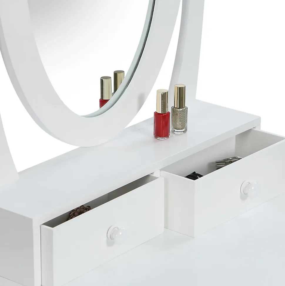 Coiffeuse BETTY avec miroir et tabouret