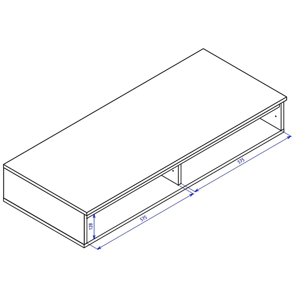 Coiffeuse bureau 2 tiroirs noyer du Wisconsin 120 cm BEMMI