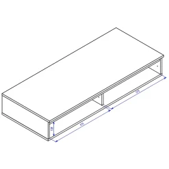 Coiffeuse bureau 2 tiroirs grège 120 cm BEMMI
