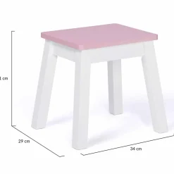 Coiffeuse enfant BETTANY avec miroir et tabouret