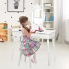 Coiffeuse pour enfants avec tabouret coiffeuse et chaise table cosmetique avec miroir et tiroir egalement comme bureau