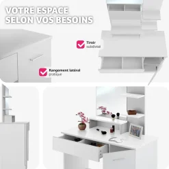 Coiffeuse ZOE moderne au look moderne
