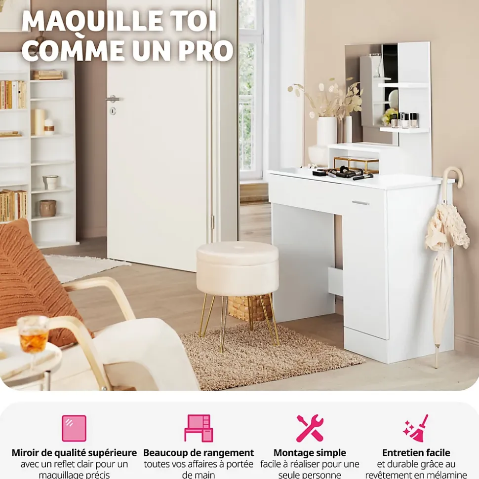 Coiffeuse ZOE moderne au look moderne