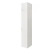 Colonne de rangement blanche GoodHome Atomia avec portes battantes H. 187,5 x L. 37,5 x P. 47 cm