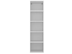 Colonne de rangement blanche 4 tablettes GoodHome Atomia H. 187,5 x L. 50 x P. 58 cm
