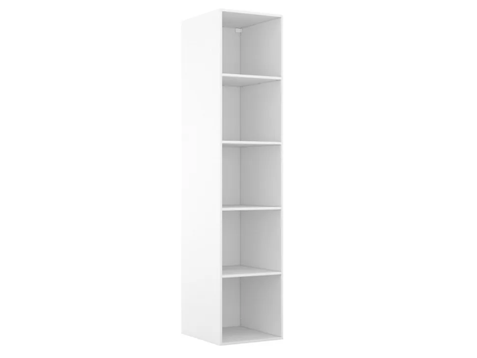 Colonne de rangement blanche 4 tablettes GoodHome Atomia H. 225 x L. 50 x P. 58 cm