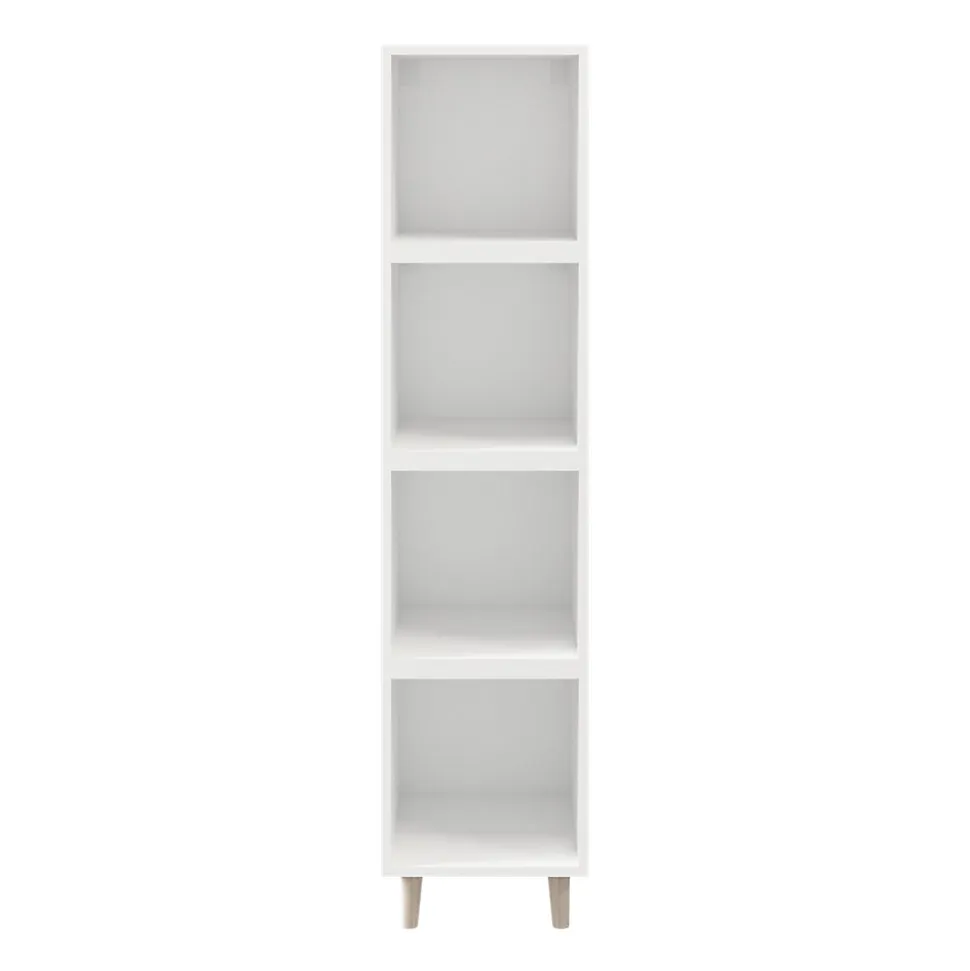 Colonne de rangement sur pieds blanche GoodHome Atomia H. 161 x L. 37,5 x P. 35 cm