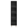 Colonne de rangement sur pied noir GoodHome Atomia H. 161 x l.37,5 x P. 35 cm