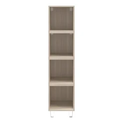 Colonne de rangement sur pieds effet chêne GoodHome Atomia H. 161 x L. 37,5 x P. 35 cm
