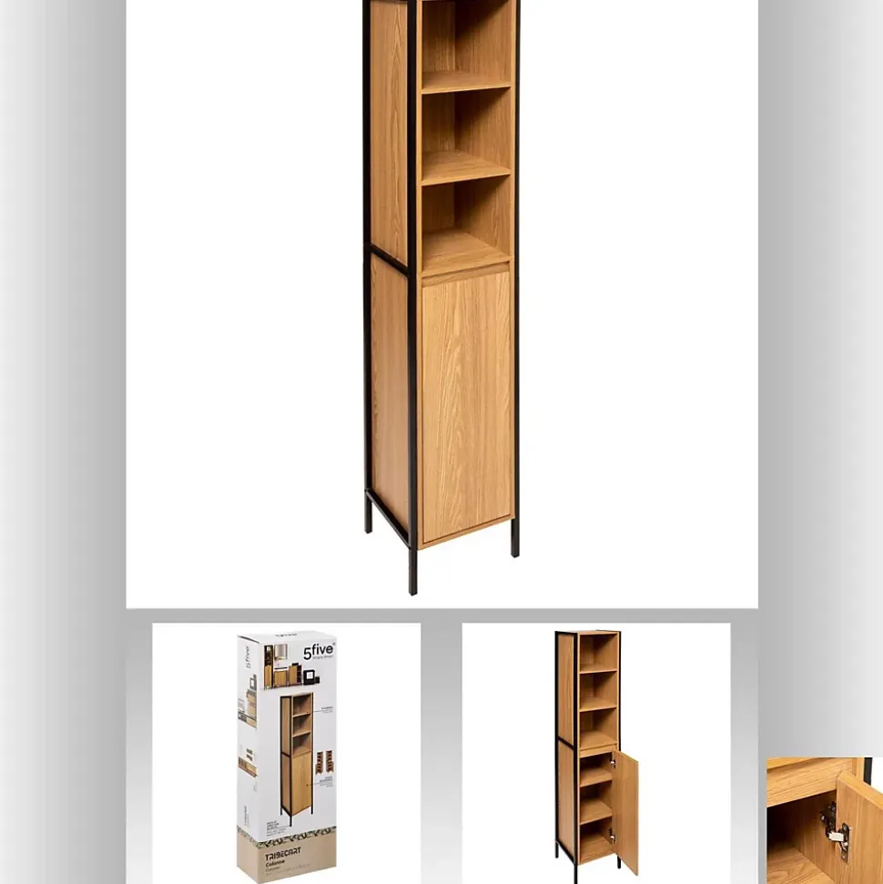 Colonne de rangement Tribecart en MDF - Hauteur 168,50 cm