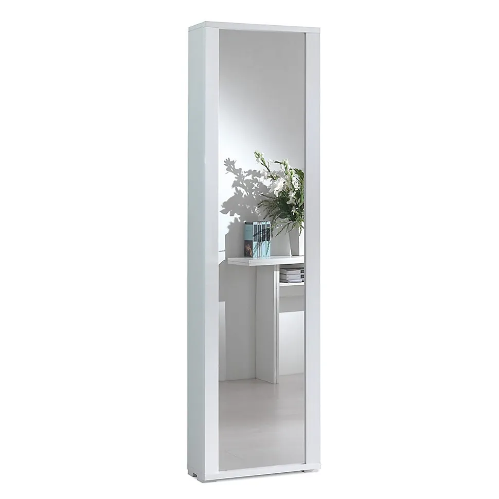 Colonne Multi-Usage Blanc Effet Bois H 182Cm