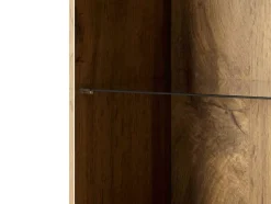 Come - vitrine - effet bois - 1 porte - 60x182 cm - Best Mobilier