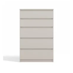 Commode : 5 tiroirs, cachemire, 40 x 109,5 x 70 cm