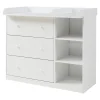 Commode à langer Beldinupp avec plan à langer blanc en.casa