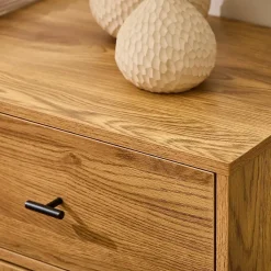 Commode 2 portes en rotin et 2 tiroirs L90 cm - ALIA