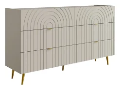 Commode 6 tiroirs - Beige - NORSIM