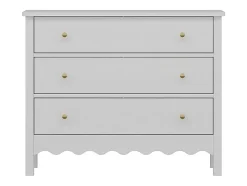 Commode 3 tiroirs - Blanc - ILIZANA