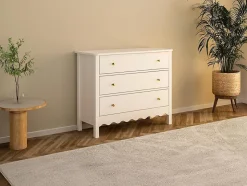 Commode 3 tiroirs - Blanc - ILIZANA