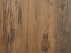 Commode 3 tiroirs avec armoire et miroir - Blanc et naturel - VITORIO