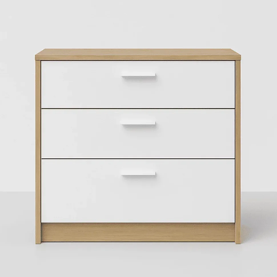 Commode 3 tiroirs avec bureau extensible L81 à 130 cm - KOMMO